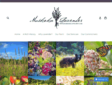 Tablet Screenshot of muskokalavender.com